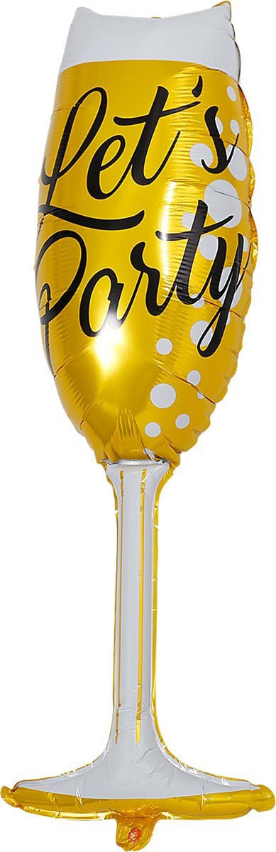 Folieballon Champagne glas 40x100 cm